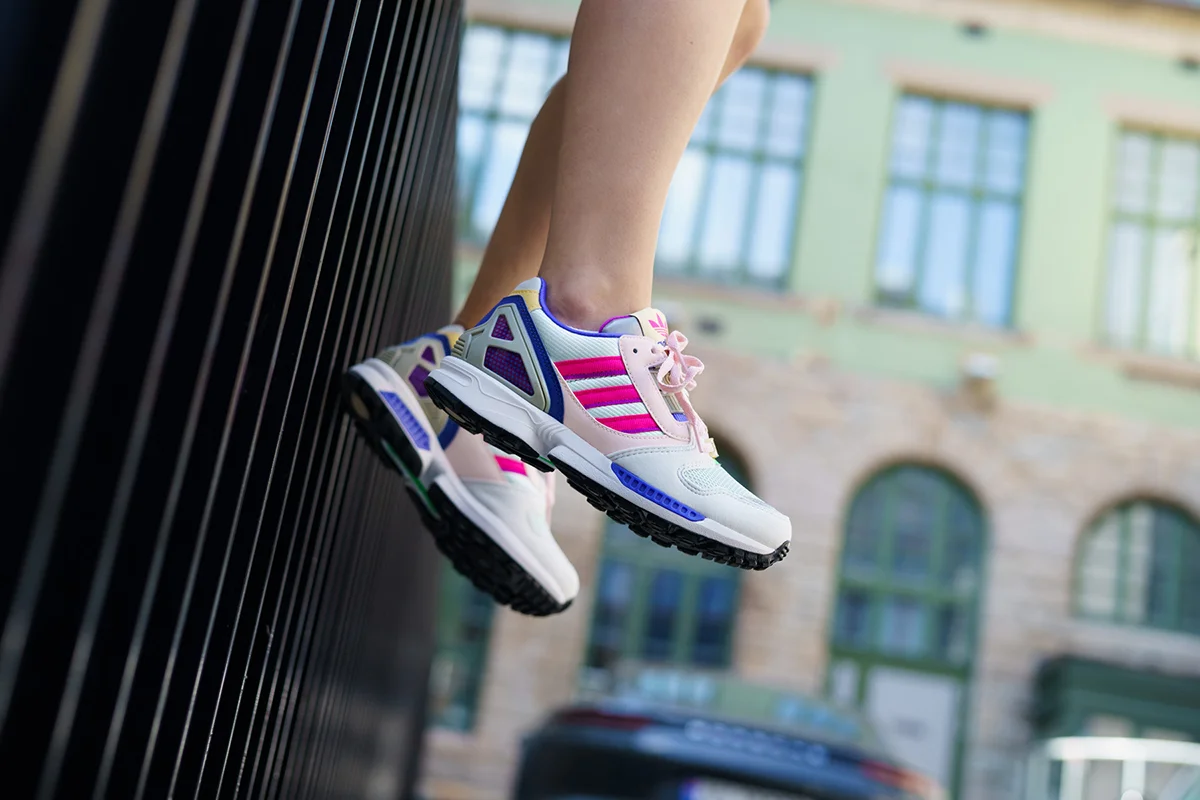 کتونی زد ایکس 8000 - ZX 8000 White Shock Pink Women's 11 ZX 8000 White Shock Pink Women's